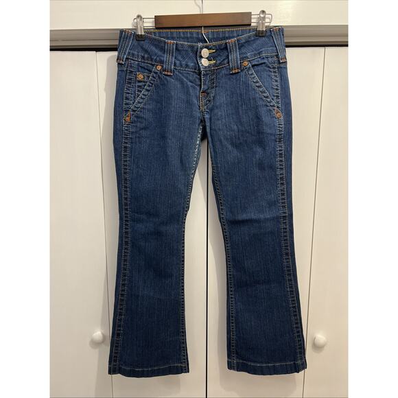 True Religion Sammy Jeans Size 29, Measure 32x29 Flared Leg Low Rise 7.5” - Picture 6 of 11